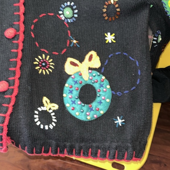 Hampshire Studio Vintage Christmas Cardigan - Picture 6 of 8